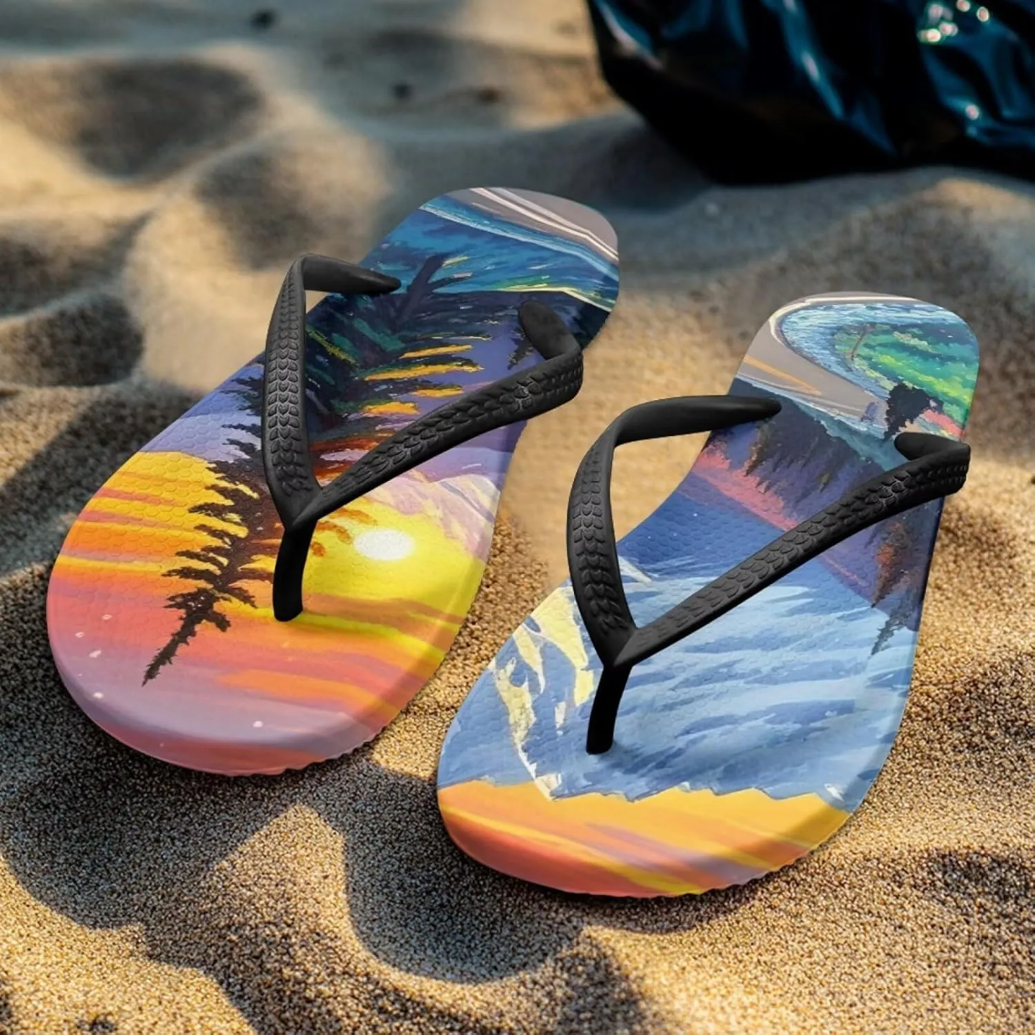 Coloranimal Flip Flops for Women Sandals Women Summer Beach Sandals Non Slip Shower Slippers Y Sandals Comfort Flip-Flops Slippers Thong Sandals