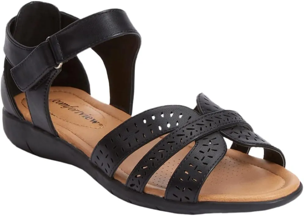 Comfortview Women's The Christiana Sandal(Wide Widths Available)