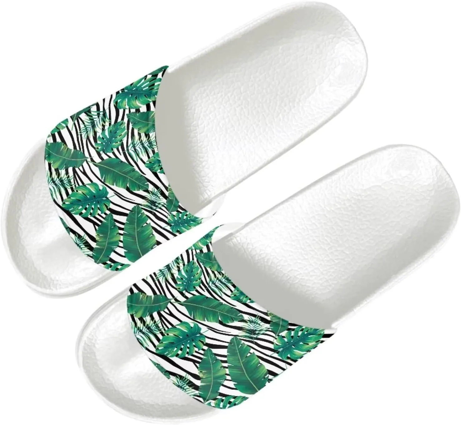 Comfy Slides for Women Supportive Walking Size 6-13.5 White