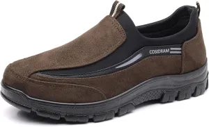COSIDRAM Mens Casual Shoes Slip on Loafers Comfortable Non Slip Suede Driving Walking Shoes for Men
