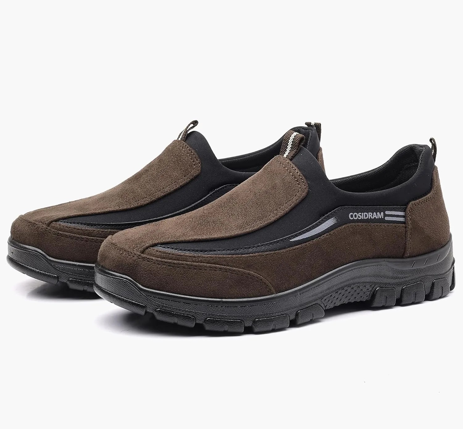 COSIDRAM Mens Casual Shoes Slip on Loafers Comfortable Non Slip Suede Driving Walking Shoes for Men