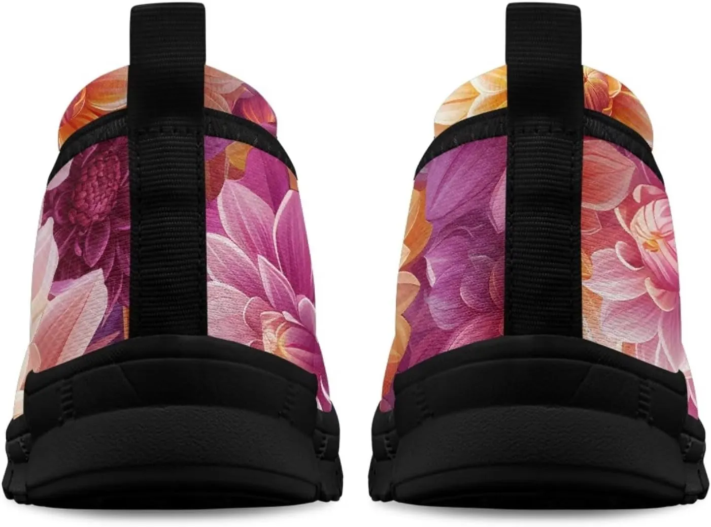 Creative Stylish Floral Print Ballet Flats for Women Slip On Mesh Breathable Casual Sneakers Fit Comfort Ballerina Loafers Daily Wear