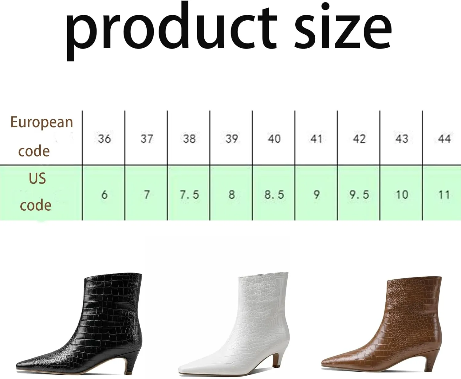 Crocodile Patterned High-Heeled Short Boots,Comfortable High Heels,High-Heeled Pointed Boots,Suitable For All Seasons
