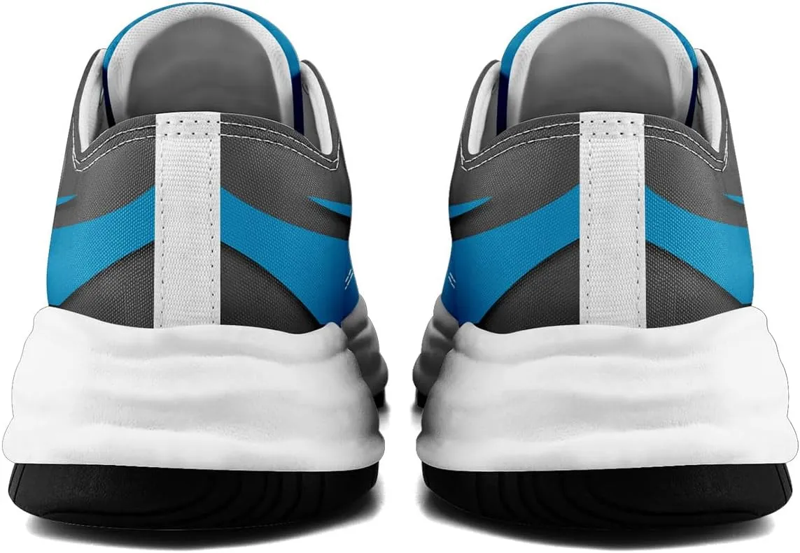 Custom Platform Sneakers for Men, Women's Personalized Chunky Canvas Shoes Thick Sole Trainers Fashion Streetwear