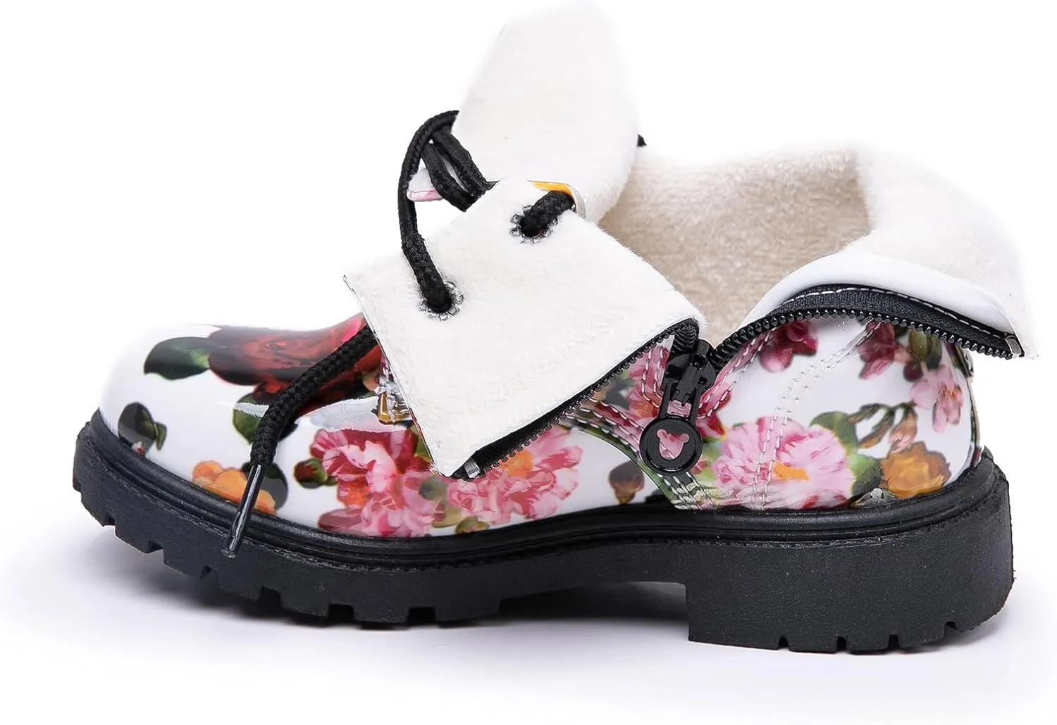 Daclay Kids Boots Children Boys and Girls Candy-Colored Waterproof and Velvet Boots