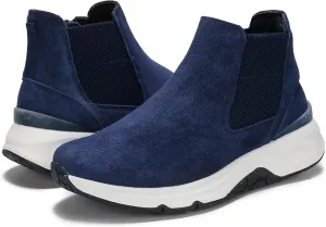 DASENGYE Non Slip Suede Chelsea Boots Women Fashion Elastic Ankle Booties Comfortable No Heel Walking Shoes Women