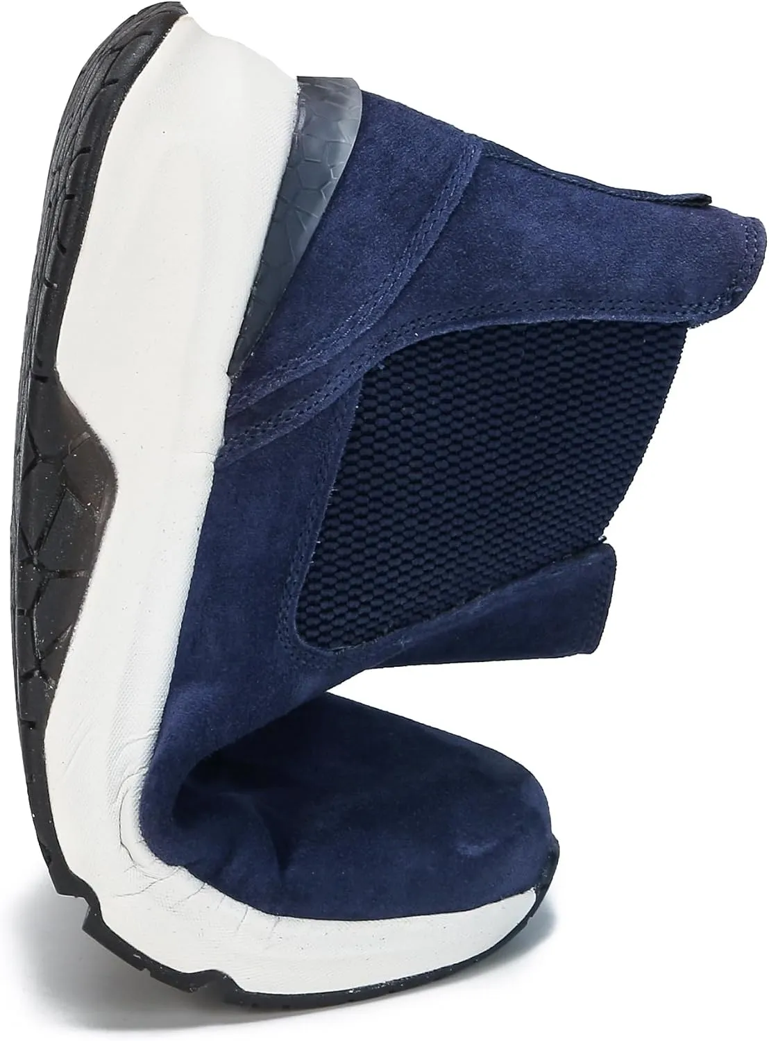 DASENGYE Non Slip Suede Chelsea Boots Women Fashion Elastic Ankle Booties Comfortable No Heel Walking Shoes Women