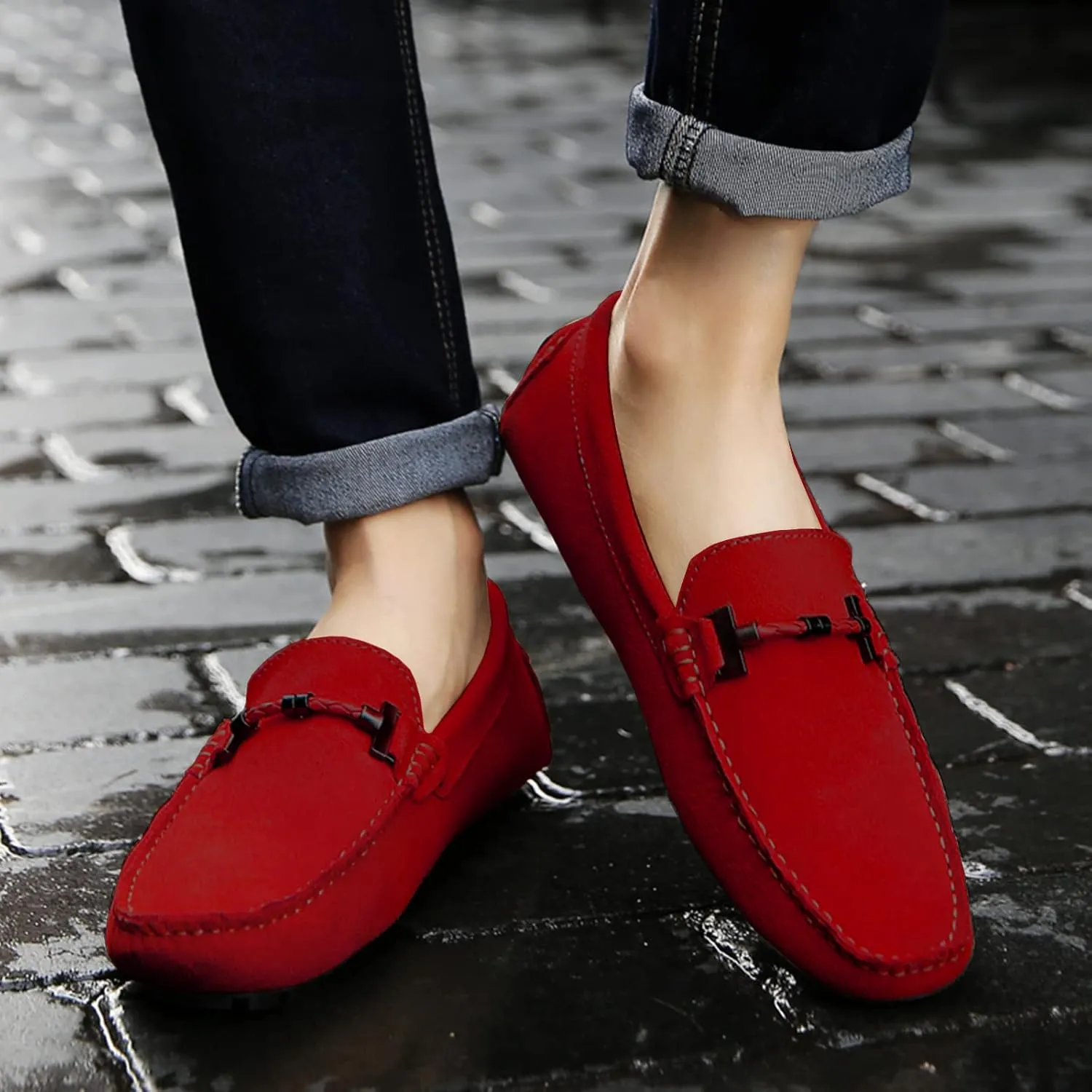 DCZTELG Penny Loafers for Men Casual Slip On Dress Moccasins Comfort Driving Boat Shoes