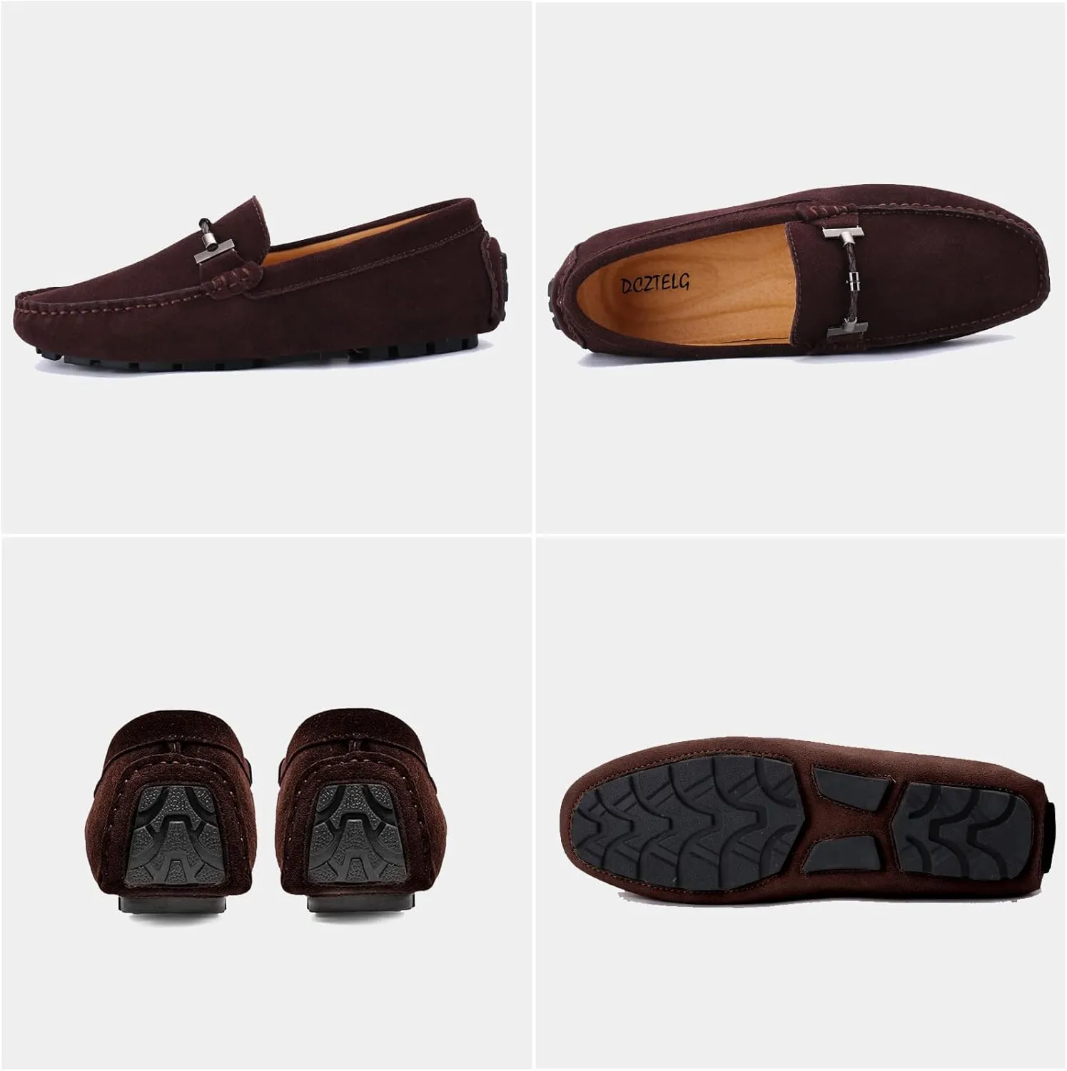 DCZTELG Penny Loafers for Men Casual Slip On Dress Moccasins Comfort Driving Boat Shoes