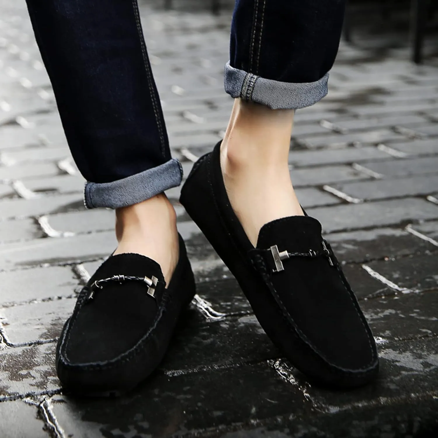 DCZTELG Penny Loafers for Men Casual Slip On Dress Moccasins Comfort Driving Boat Shoes