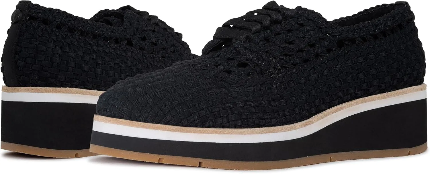 Donald J Pliner Women's Napoli Crepe Elastic Wedge Sneaker