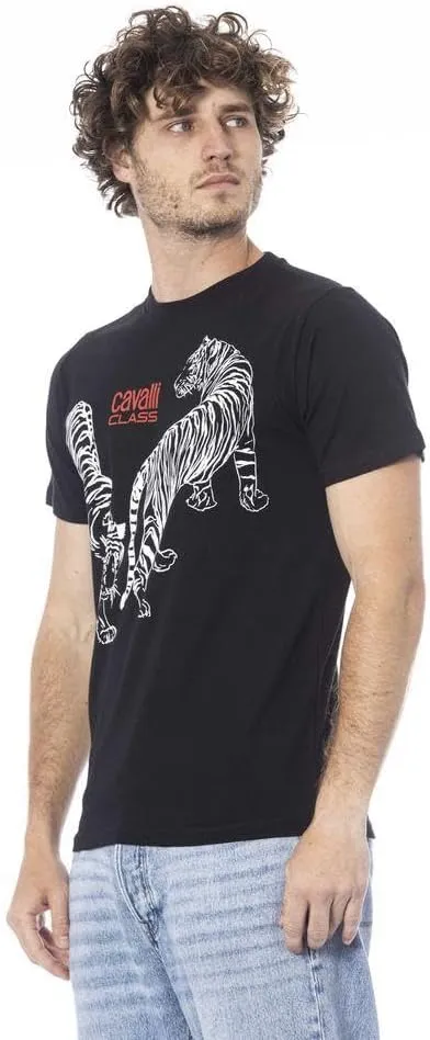 Double Tiger Logo Motif Fashion T-Shirt- for Mens