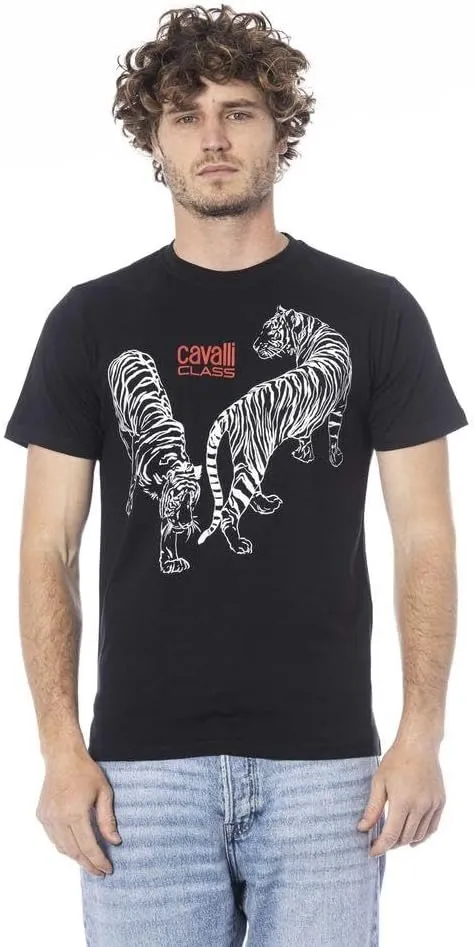 Double Tiger Logo Motif Fashion T-Shirt- for Mens