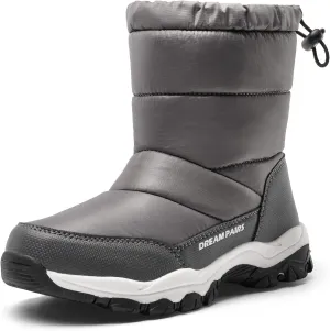 DREAM PAIRS Boys Girls Snow Boots Lightweight Slip Resistant Mid Calf Winter Shoes for Little/Big Kid