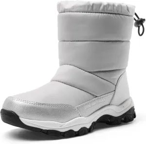 DREAM PAIRS Boys Girls Snow Boots Lightweight Slip Resistant Mid Calf Winter Shoes for Little/Big Kid