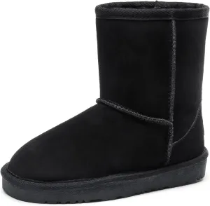 DREAM PAIRS Girls Boys Boots Kids Faux Fur Lined Winter Snow FuzzyClassic Kid's Mid Boot