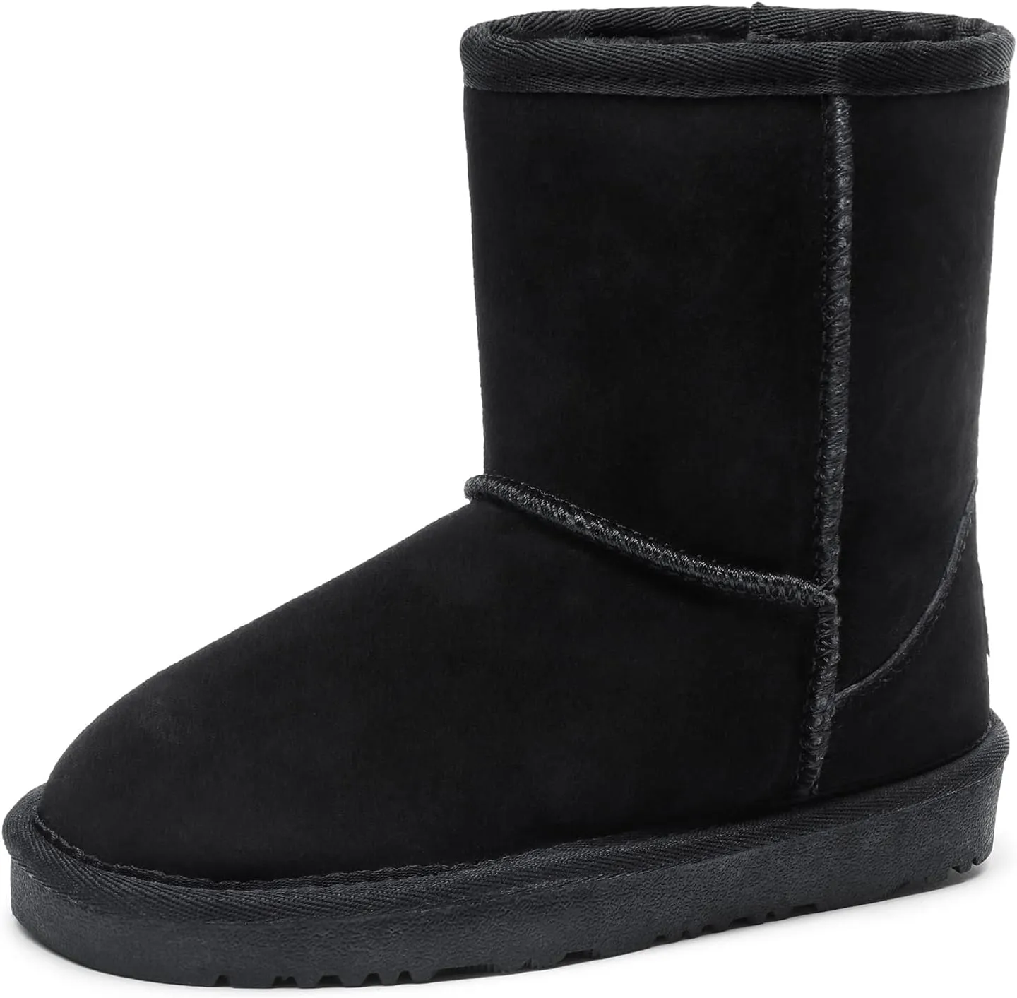 DREAM PAIRS Girls Boys Boots Kids Faux Fur Lined Winter Snow FuzzyClassic Kid's Mid Boot