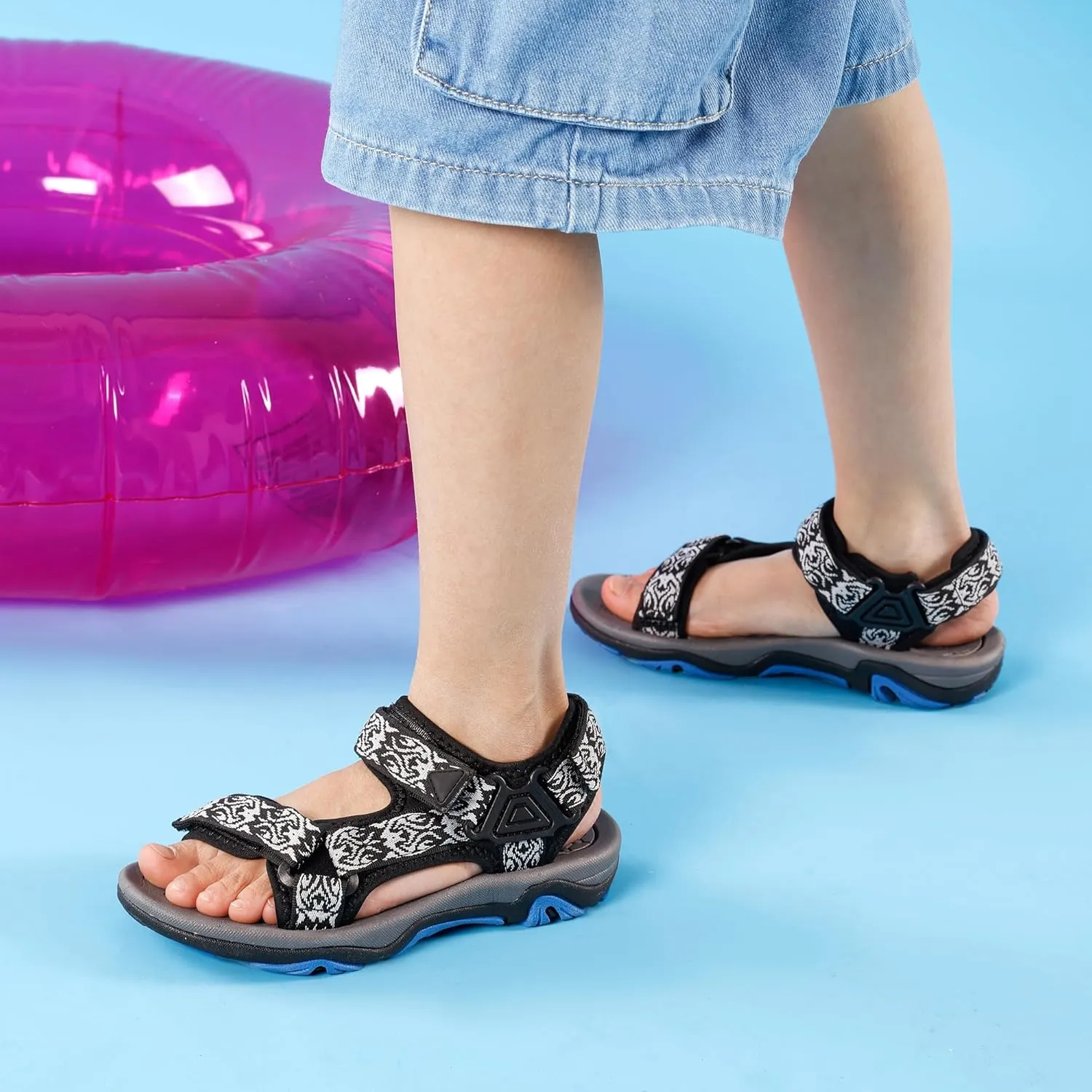 DREAM PAIRS Kids Adventurous Light-Weight Adjustable Straps Summer Sandals (Toddler/Little Kid/Big Kid)