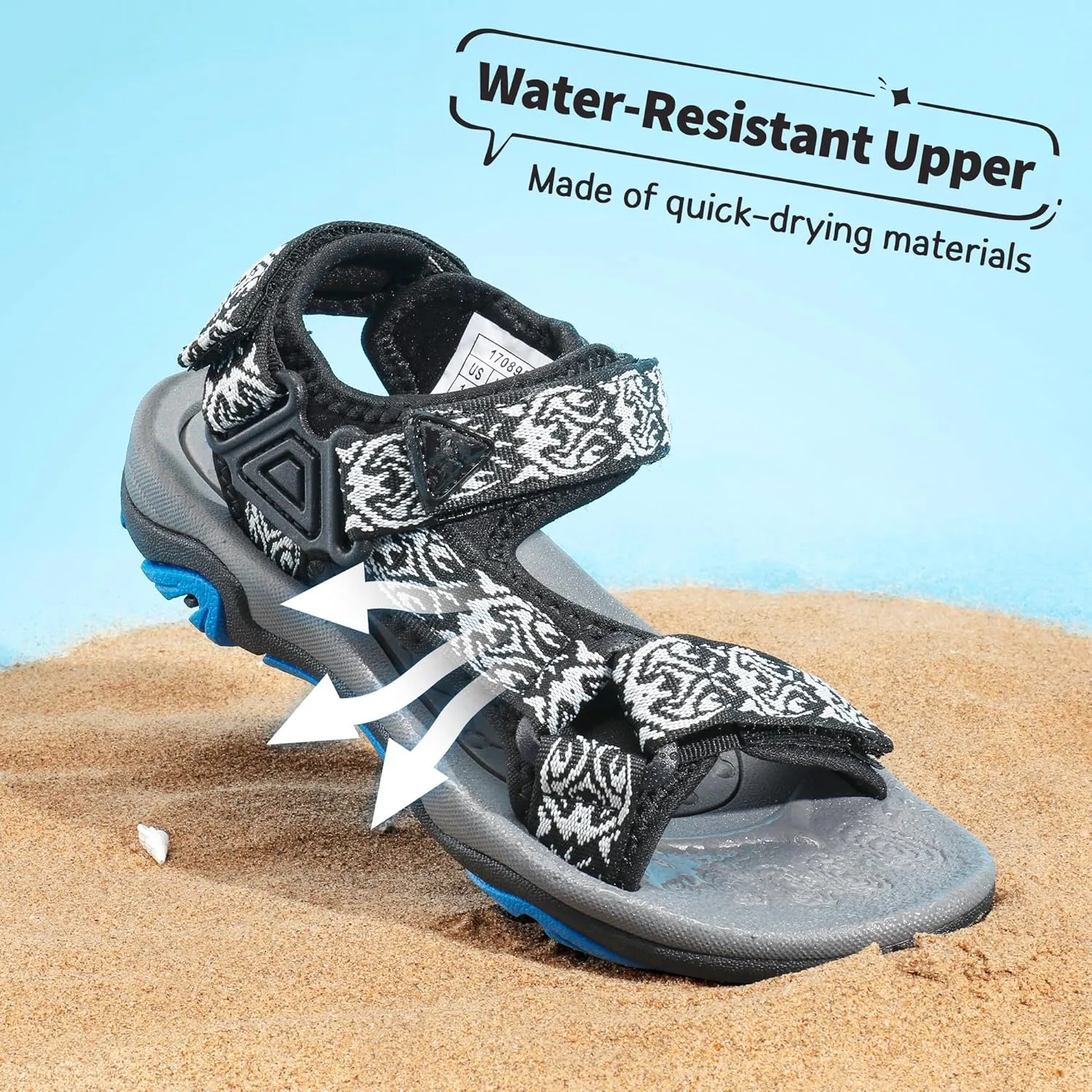 DREAM PAIRS Kids Adventurous Light-Weight Adjustable Straps Summer Sandals (Toddler/Little Kid/Big Kid)