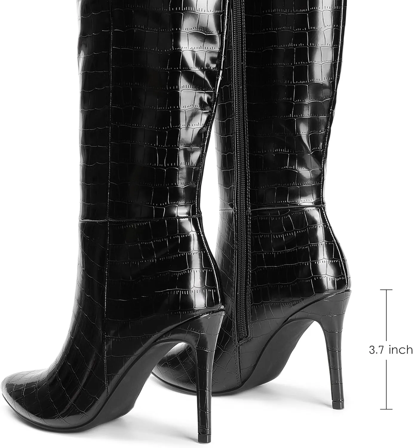 DREAM PAIRS Knee High Boots for Women, Sexy Pointed Toe Stiletto High Heel Boots, Fashion & Classic Dress Shoes