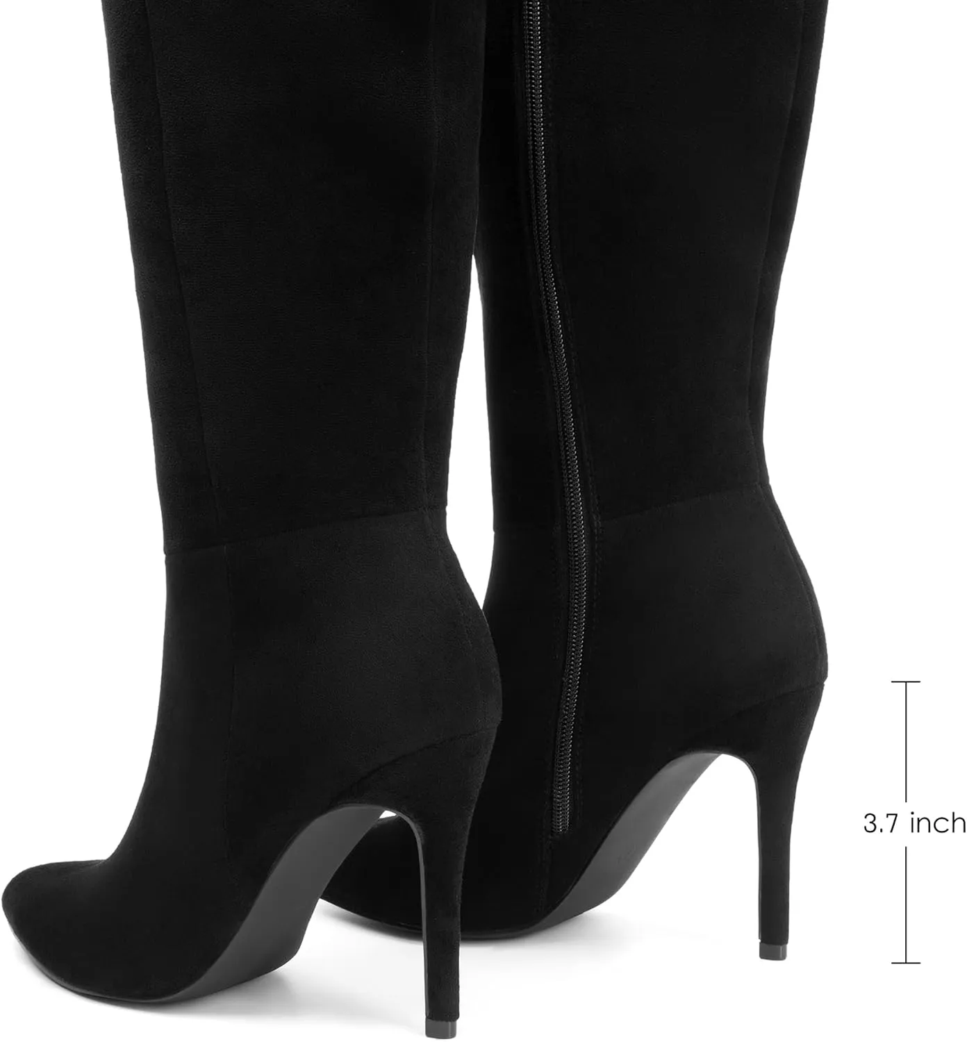 DREAM PAIRS Knee High Boots for Women, Sexy Pointed Toe Stiletto High Heel Boots, Fashion & Classic Dress Shoes