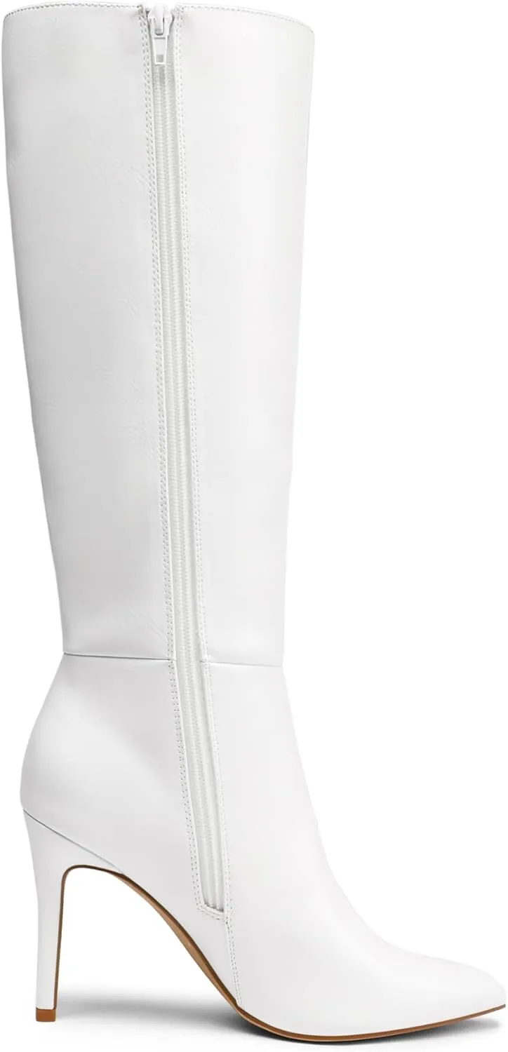 DREAM PAIRS Knee High Boots for Women, Sexy Pointed Toe Stiletto High Heel Boots, Fashion & Classic Dress Shoes