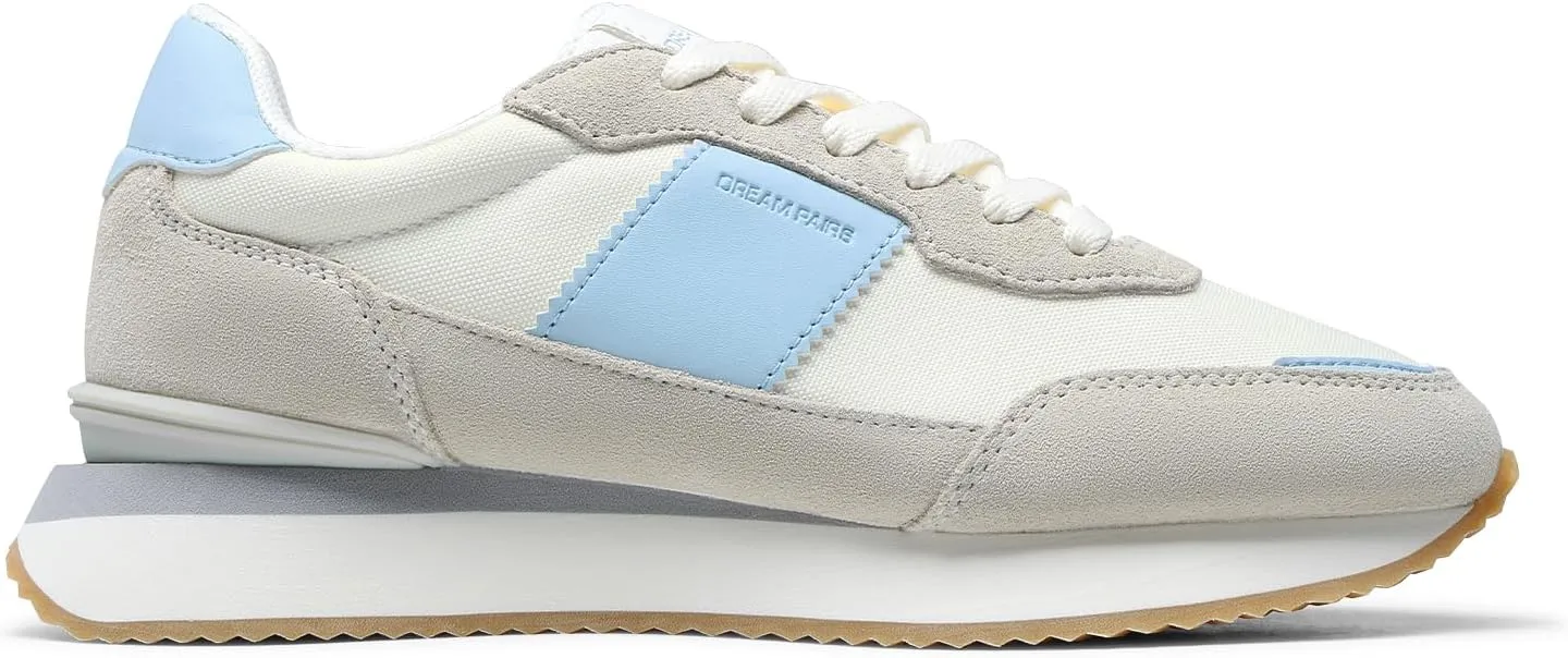 DREAM PAIRS Women Fashion Sneakers Walking Tennis Sports Athletic Comfortable Lightweight Running Lace Up Retro Classic Casual Sneaker