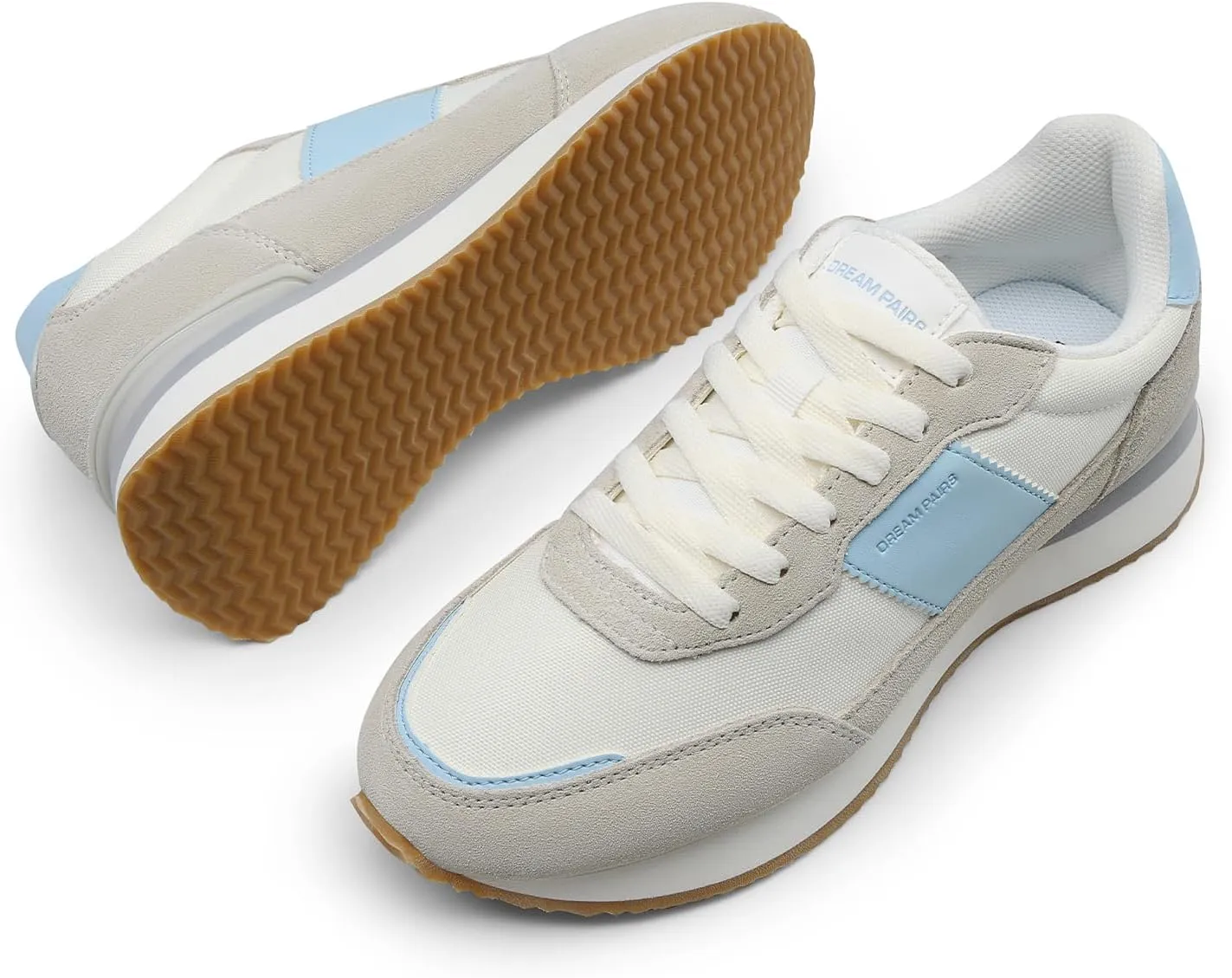 DREAM PAIRS Women Fashion Sneakers Walking Tennis Sports Athletic Comfortable Lightweight Running Lace Up Retro Classic Casual Sneaker