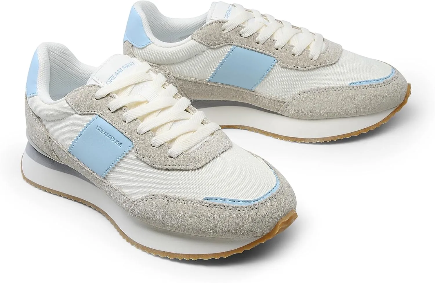 DREAM PAIRS Women Fashion Sneakers Walking Tennis Sports Athletic Comfortable Lightweight Running Lace Up Retro Classic Casual Sneaker