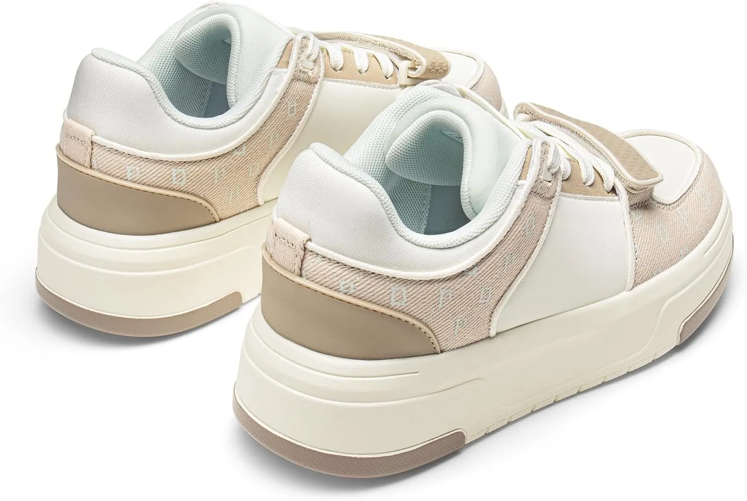 DREAM PAIRS Women Platform Chunky Sneakers Leather Oli Casual Fashion Sneaker