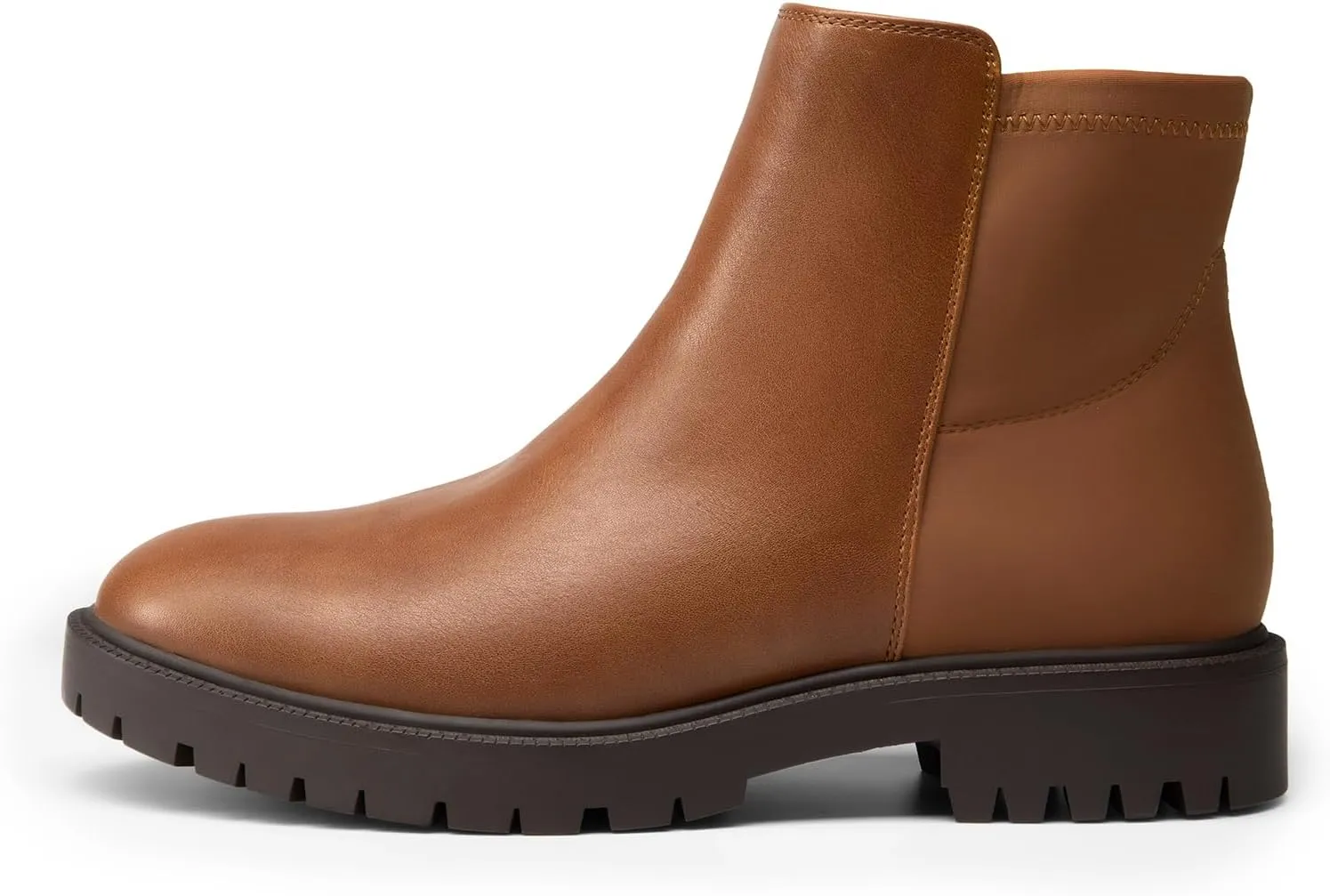 DREAM PAIRS Women's Low Heel Chelsea Ankle Boots Fashion Slip On Elastic Fall Booties Shoes