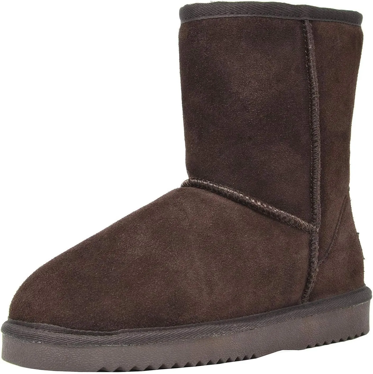 DREAM PAIRS Women's Shorty-New Mid Calf Winter Snow Boots