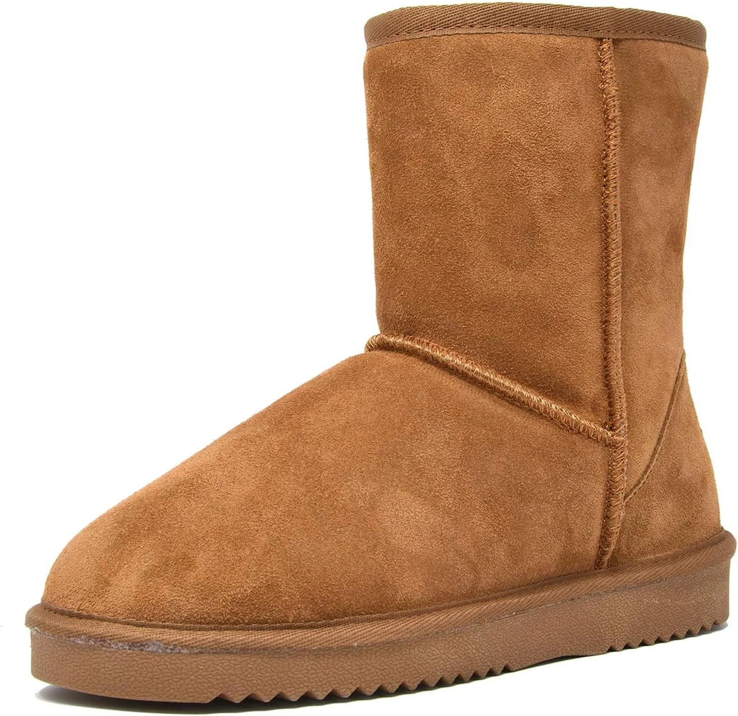 DREAM PAIRS Women's Shorty-New Mid Calf Winter Snow Boots