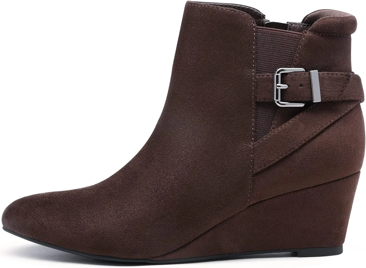 DREAM PAIRS Women's Wedge Ankle Boots Fall Low Heel Short Booties Shoes