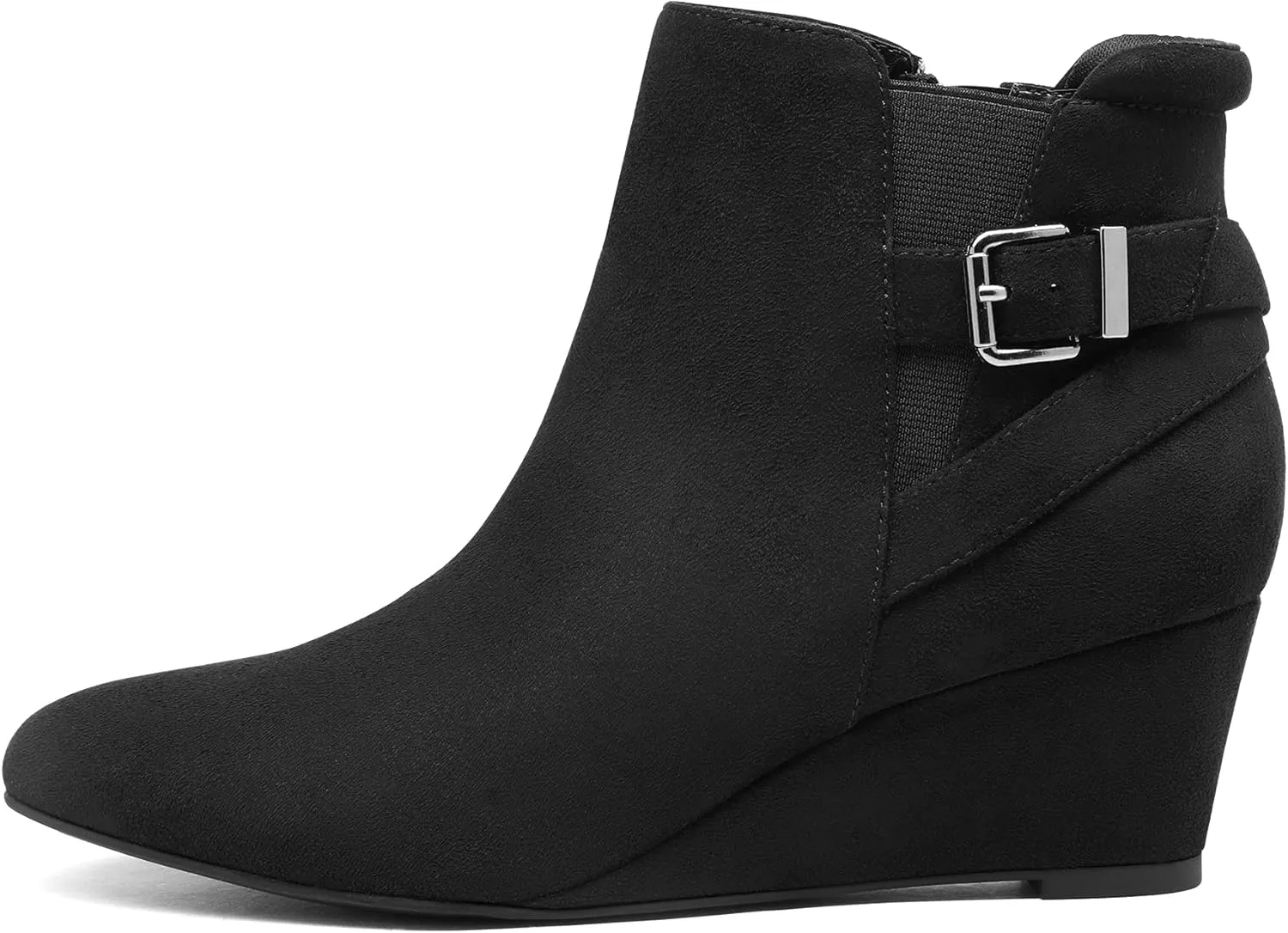 DREAM PAIRS Women's Wedge Ankle Boots Fall Low Heel Short Booties Shoes