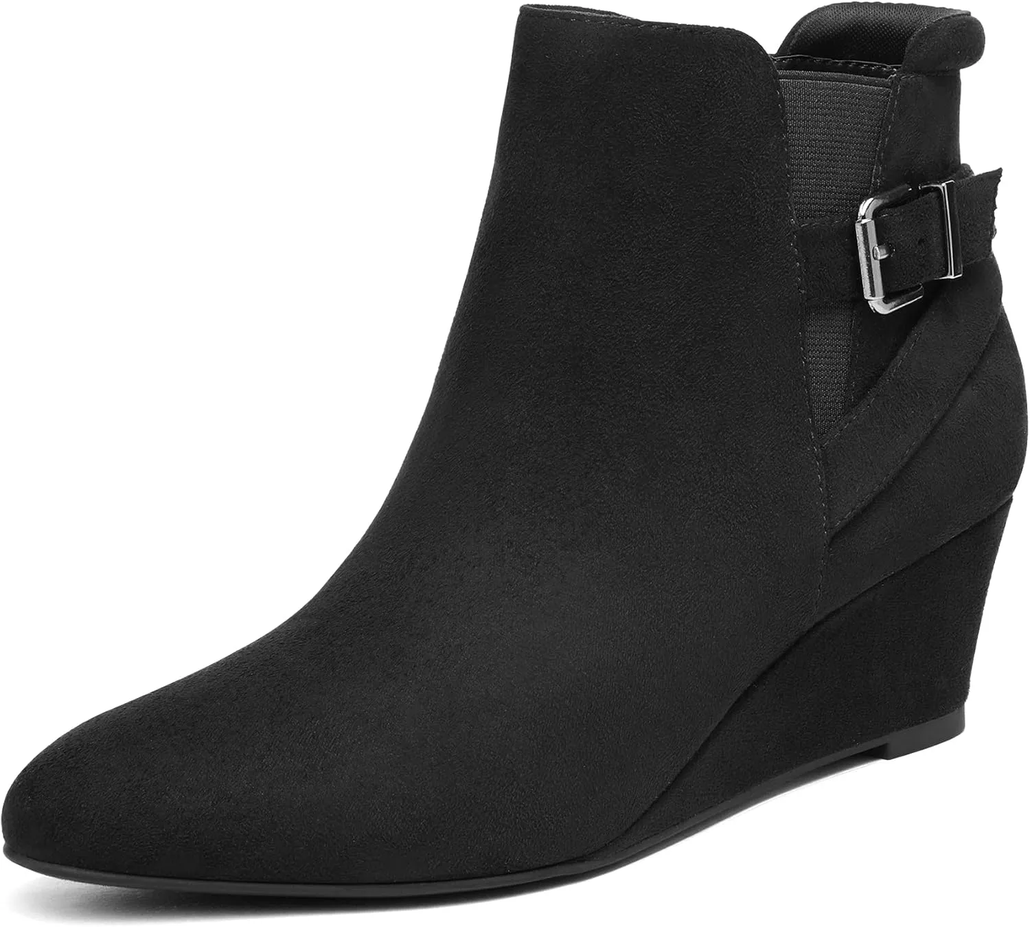 DREAM PAIRS Women's Wedge Ankle Boots Fall Low Heel Short Booties Shoes