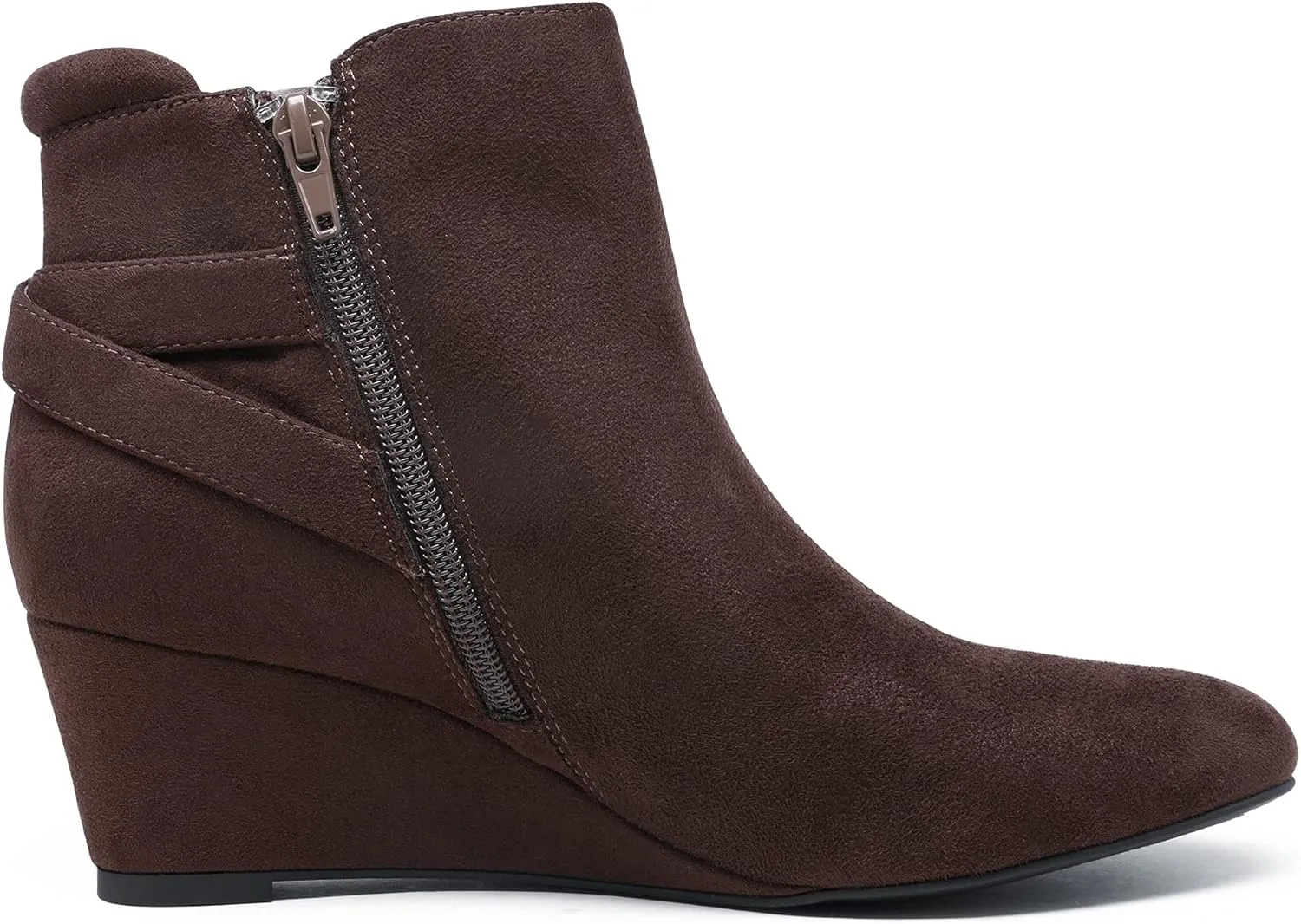 DREAM PAIRS Women's Wedge Ankle Boots Fall Low Heel Short Booties Shoes