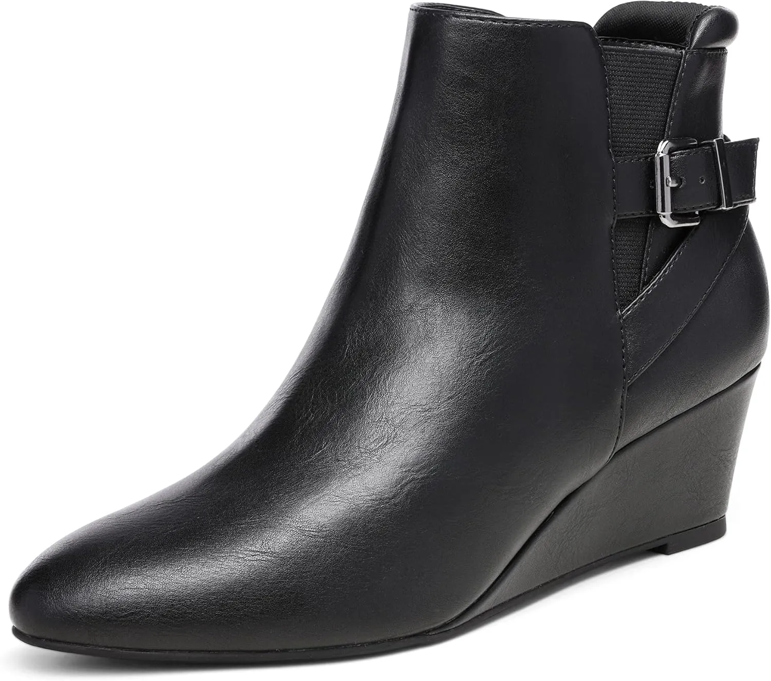 DREAM PAIRS Women's Wedge Ankle Boots Fall Low Heel Short Booties Shoes