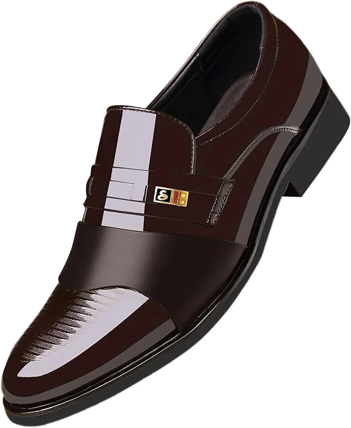 Dress Shoes for Men Comfortable Men's Shoes Business Casual Cowhide Shoes Fashion Versatile Men's Black Dress Loafers