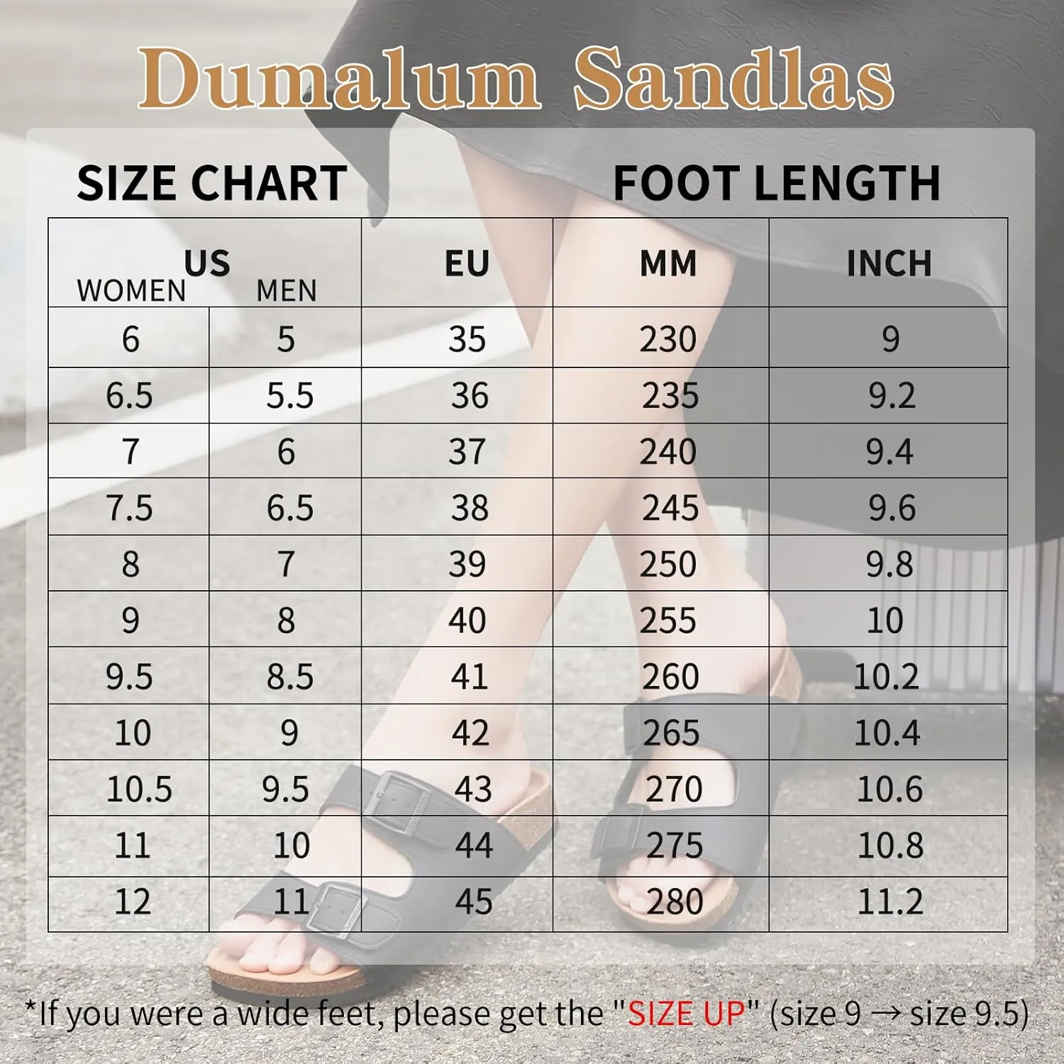 Dumalum Womens Flat Sandals with Cork Footbed Open Toe Slides Adjustable Slip On Slippers for Summer Beach Sandals Arch Support Size 6-12