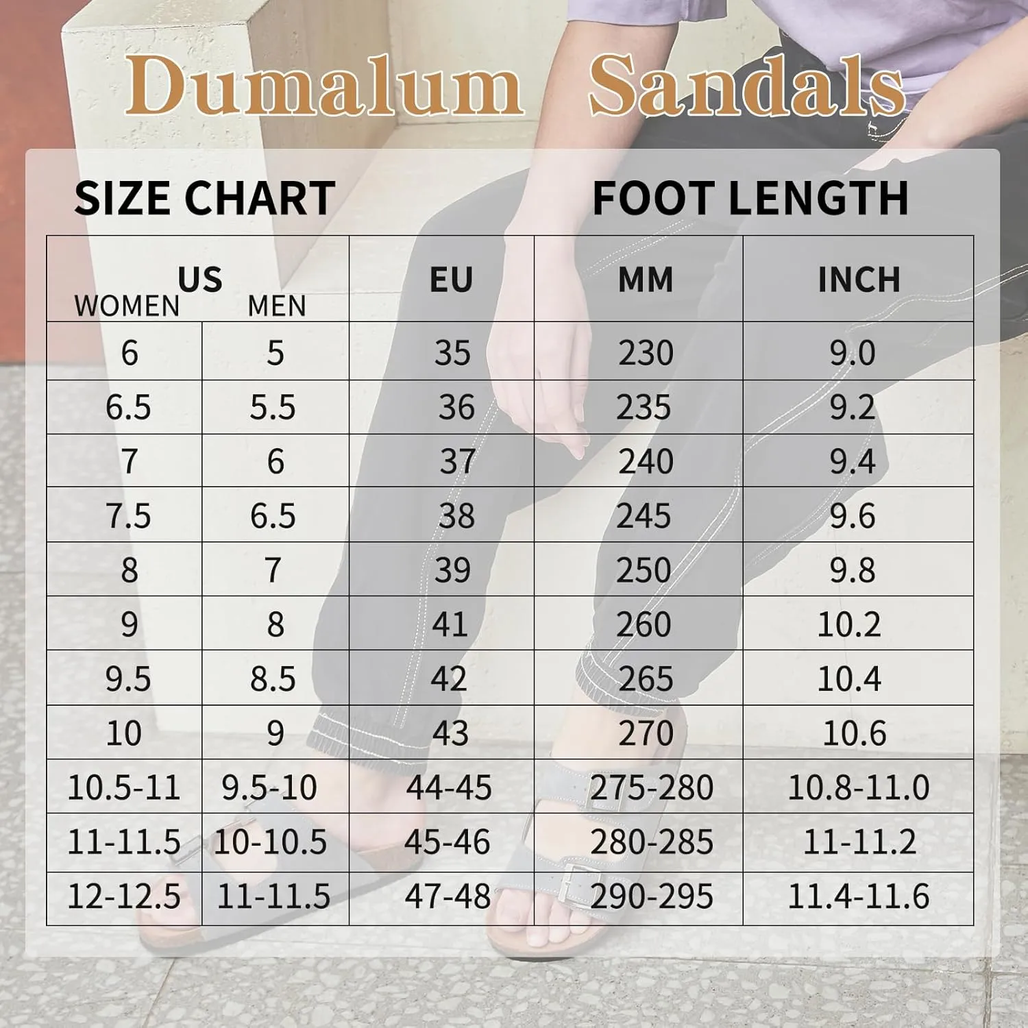 Dumalum Womens Flat Sandals with Cork Footbed Open Toe Slides Adjustable Slip On Slippers for Summer Beach Sandals Arch Support Size 6-12