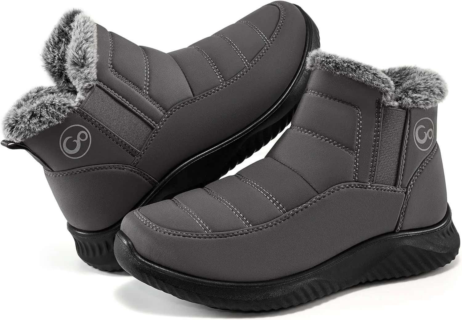 Ecetana Womens Snow Boots Winter Shoes: Ankle Booties Warm Fur Lined Waterproof Non-Slip Boots for Women