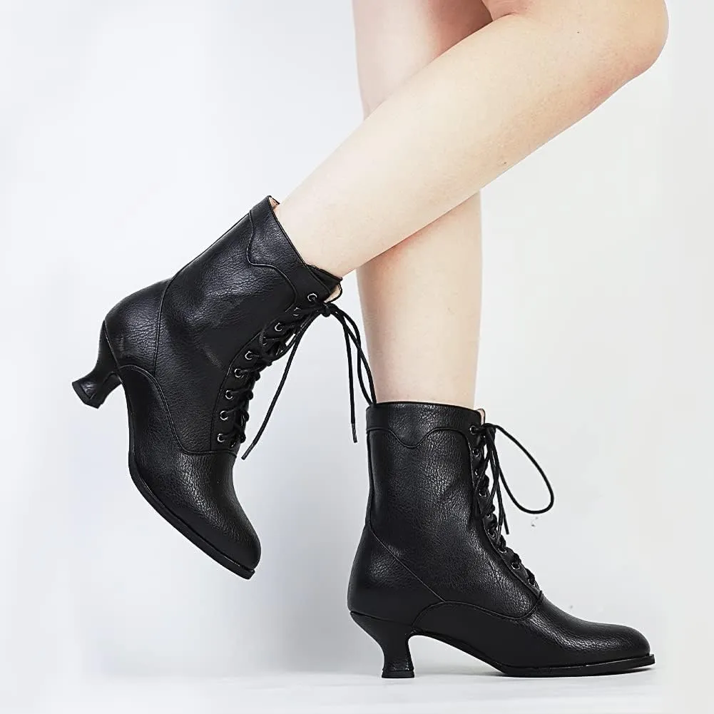 Erocalli Victorian Witch Costume Shoes - Women's Pirate Vintage Boots