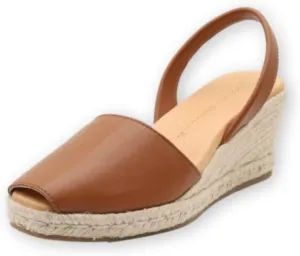 Espadrille Wedges for Women – Dressy Soft Leather Peep Toe Women’s Wedge Sandals, Casual Summer Slip on Espadrilles