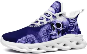 Fashion Skull Running Shoes for Men Women Edgy Elegance Sneakers Gothic Light Weight Mesh EVA Walking Tennis Sports Shoes