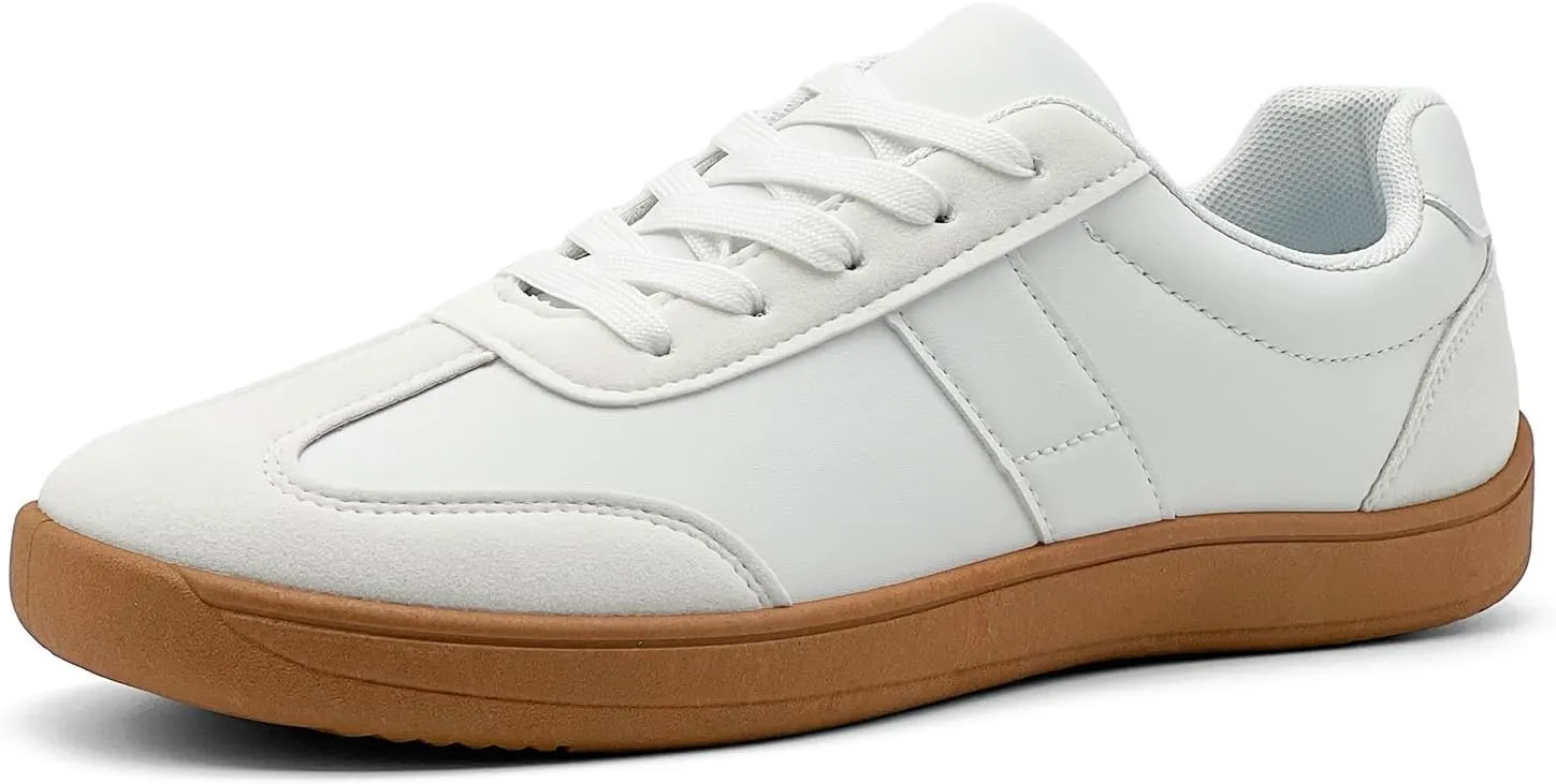 Fashion Sneakers for Women Men, Classic Casual Retro Trainer Shoes Low-Top Comfortable Breathable Walking Flat Tennis Shoes