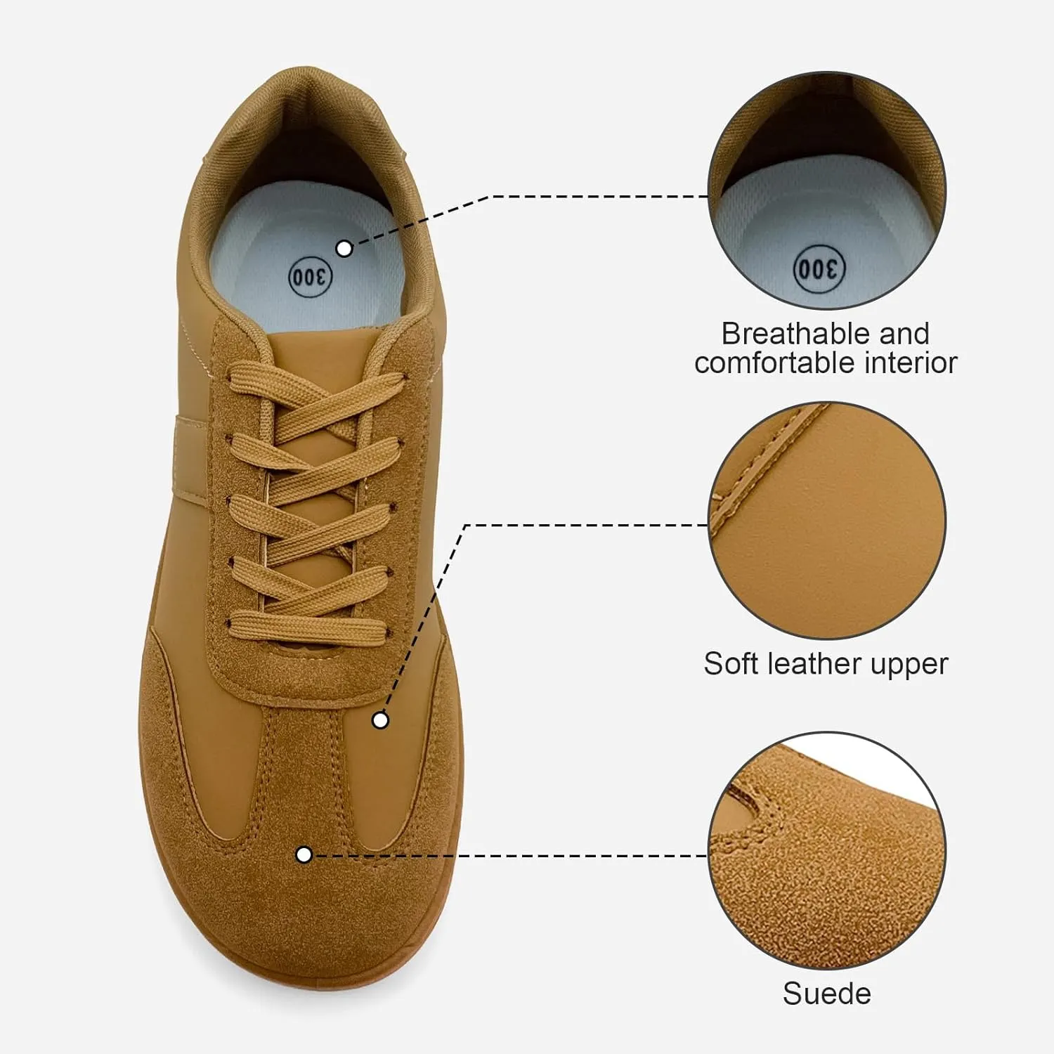 Fashion Sneakers for Women Men, Classic Casual Retro Trainer Shoes Low-Top Comfortable Breathable Walking Flat Tennis Shoes