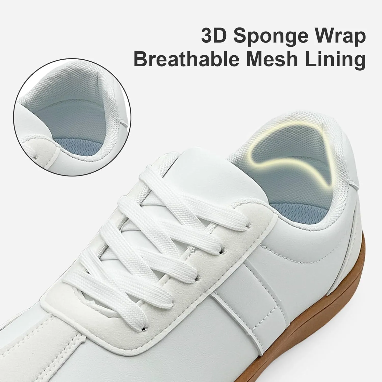 Fashion Sneakers for Women Men, Classic Casual Retro Trainer Shoes Low-Top Comfortable Breathable Walking Flat Tennis Shoes