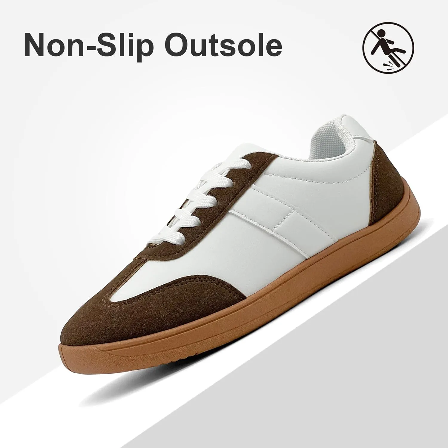 Fashion Sneakers for Women Men, Classic Casual Retro Trainer Shoes Low-Top Comfortable Breathable Walking Flat Tennis Shoes