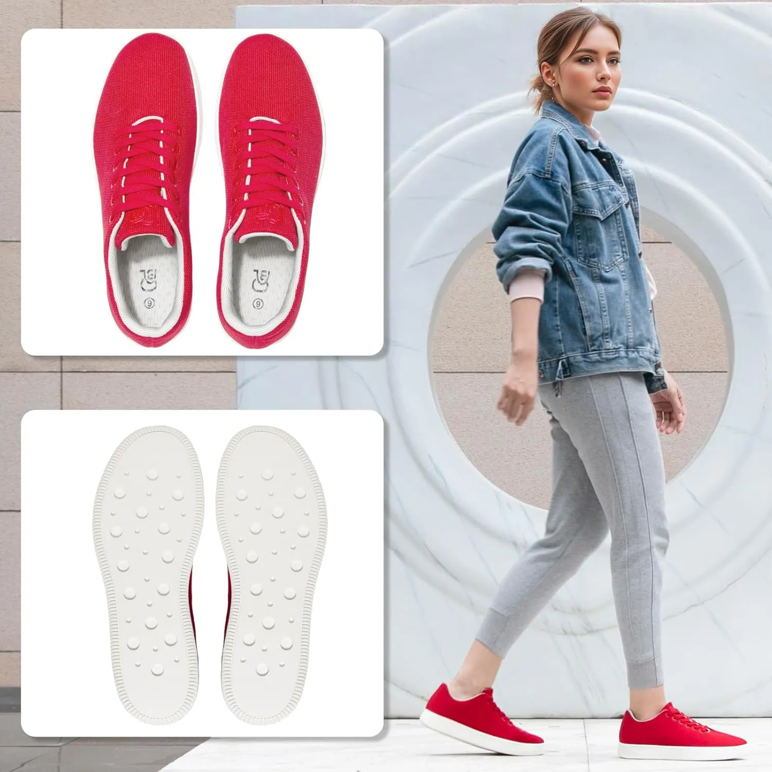 Fashion Sneakers,Lightweight Breathable Slip on Loafers,Training Shoes for Men Women, Comfortable Lace-up Unisex Mesh Flats Shoes, Casual Waterproof Walking Shoes, Low Top Shoes for Travel